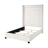 Fabrice Beige Velvet Queen Bed Model BD00965Q By ACME Furniture